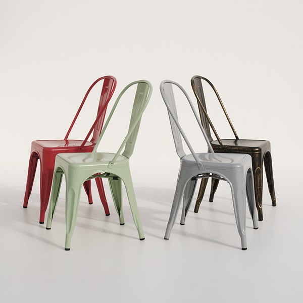 16 | Tolix Multicolored Chair