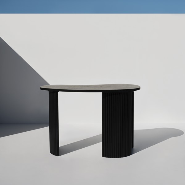 Boomerang Black Wooden High Console