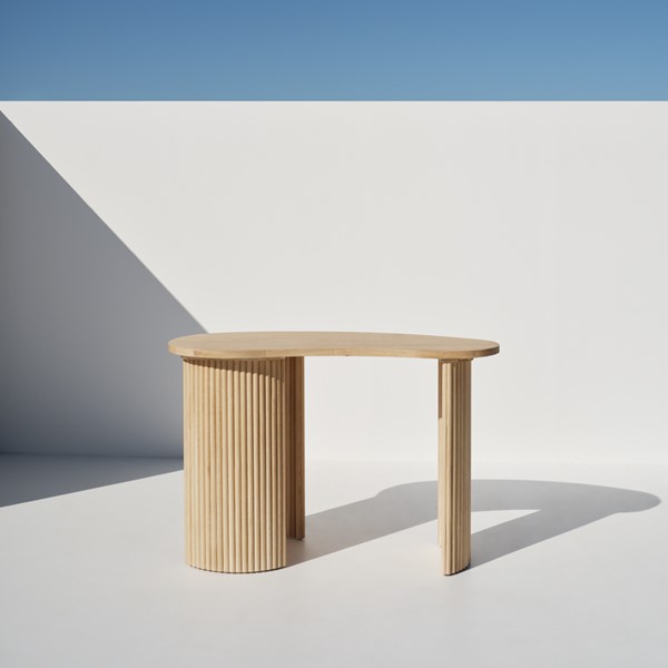 Boomerang Natural Wooden High Console