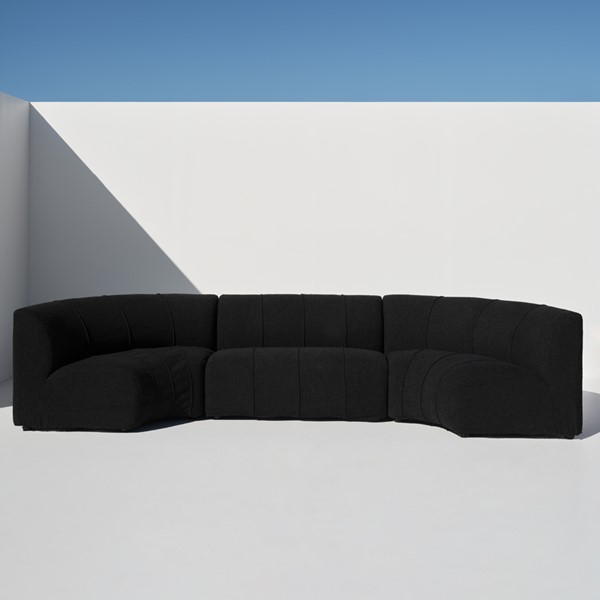 Sharpei Black Boucle Sofa