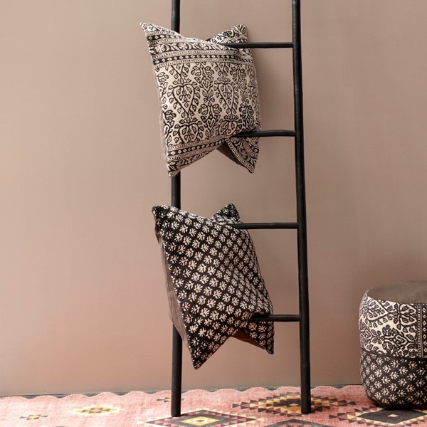 9 | Black & White Moroccan Cushion
