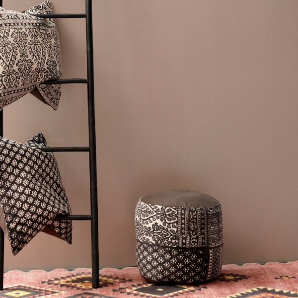 14 | Black & White Moroccan Ottoman