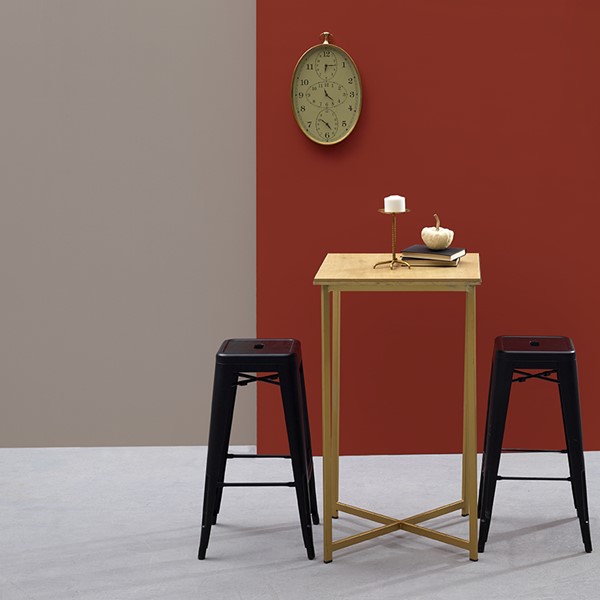 21 | Switch Gold Wooden Bar Table