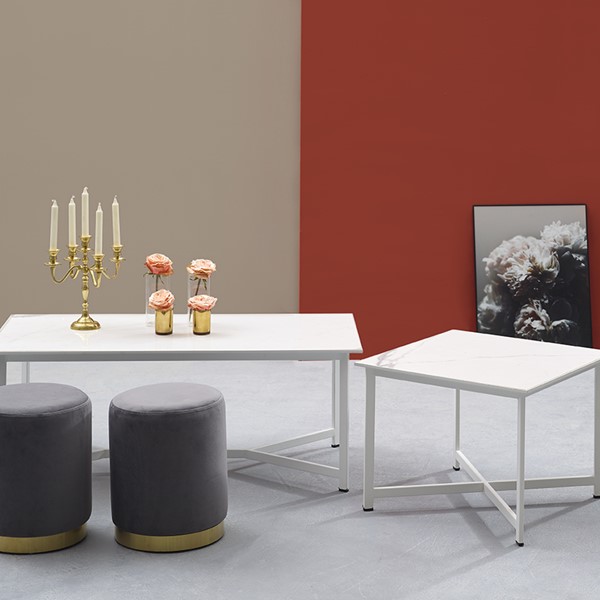 23 | Switch White Marble Lounge Table