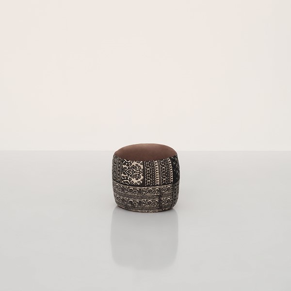 26 | Black & White Moroccan Ottoman
