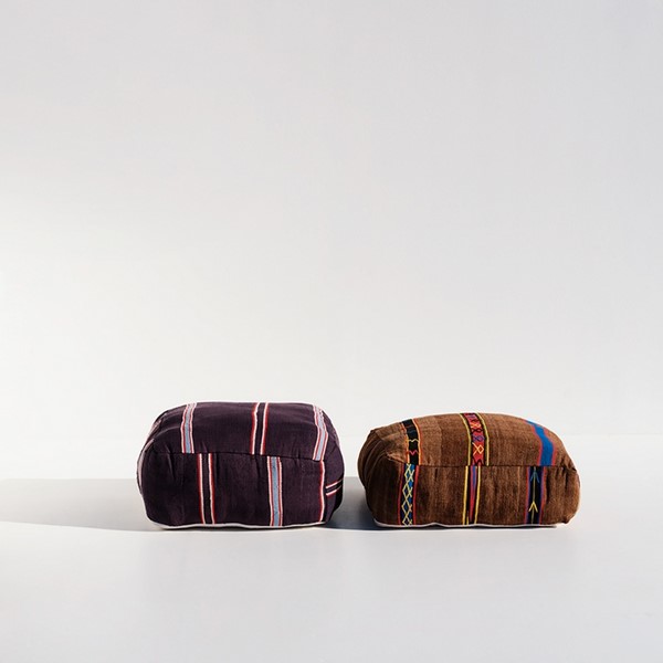 29 | Tunis Violet & Brown Ottoman