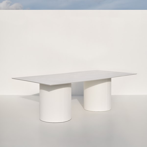 9 | Gaudi Rectangular White Dining Table