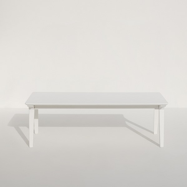 38 | Oliver White Rectangular Lounge Table