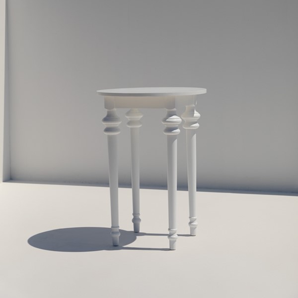 11 | Zeus White Round Bar Table