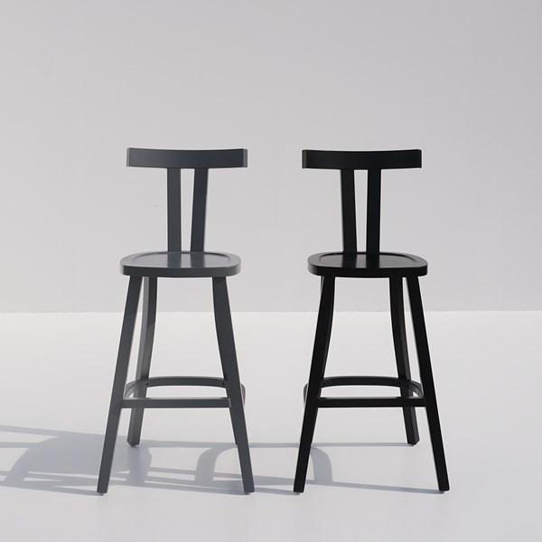 Kira Barchair | Caviar Black & Ash Grey