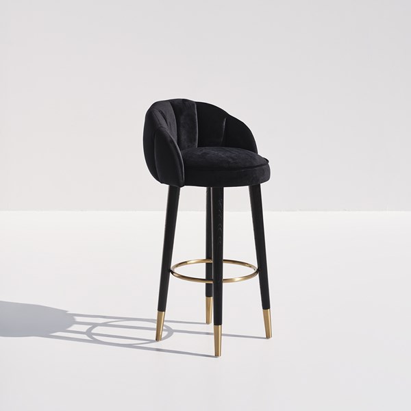Myla Caviar Black Barchair