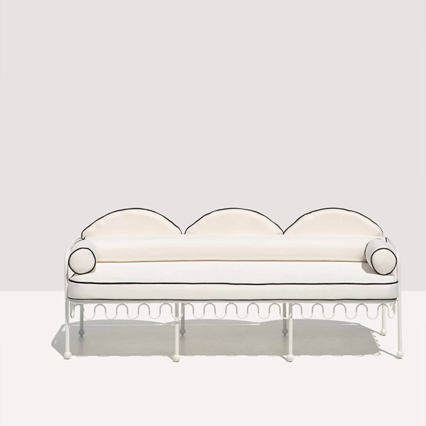 Amalfi White Fer Forge Sofa