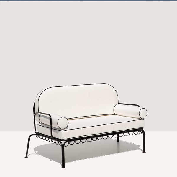 Positano Black Fer Forge Sofa