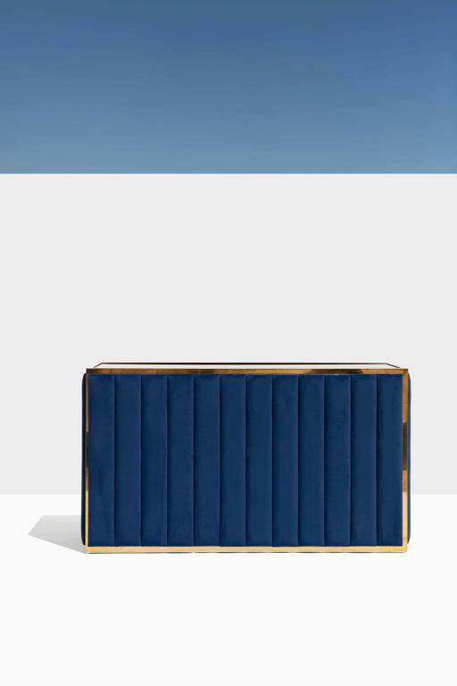 Mirage Metallic Gold Bar in Midnight Blue Velvet
