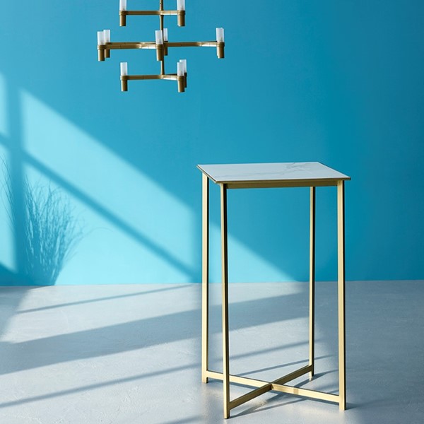 29 | Switch Gold Marble Bar Table