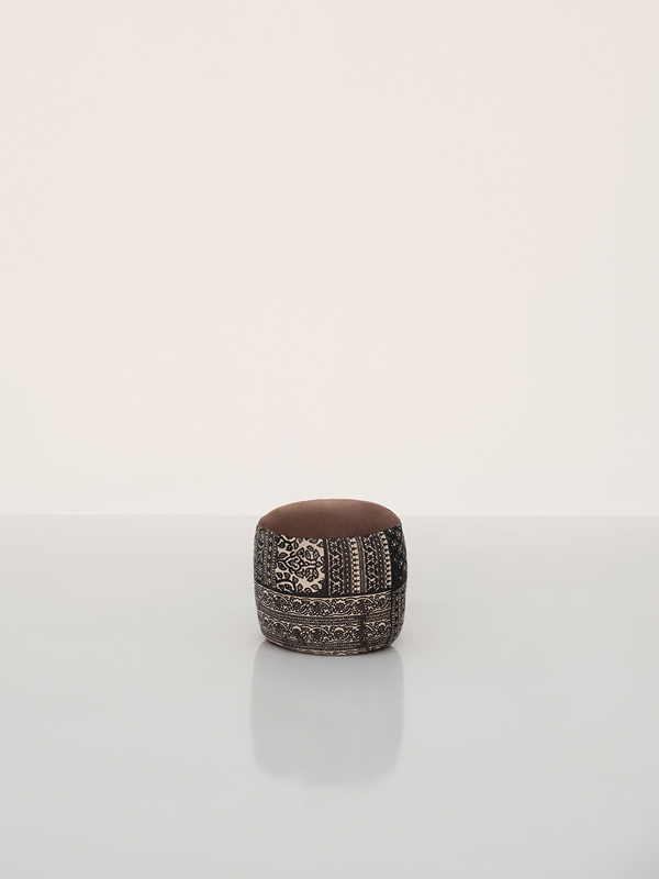 Black & White Moroccan Ottoman
