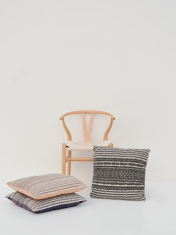 Black & White Moroccan Cushion