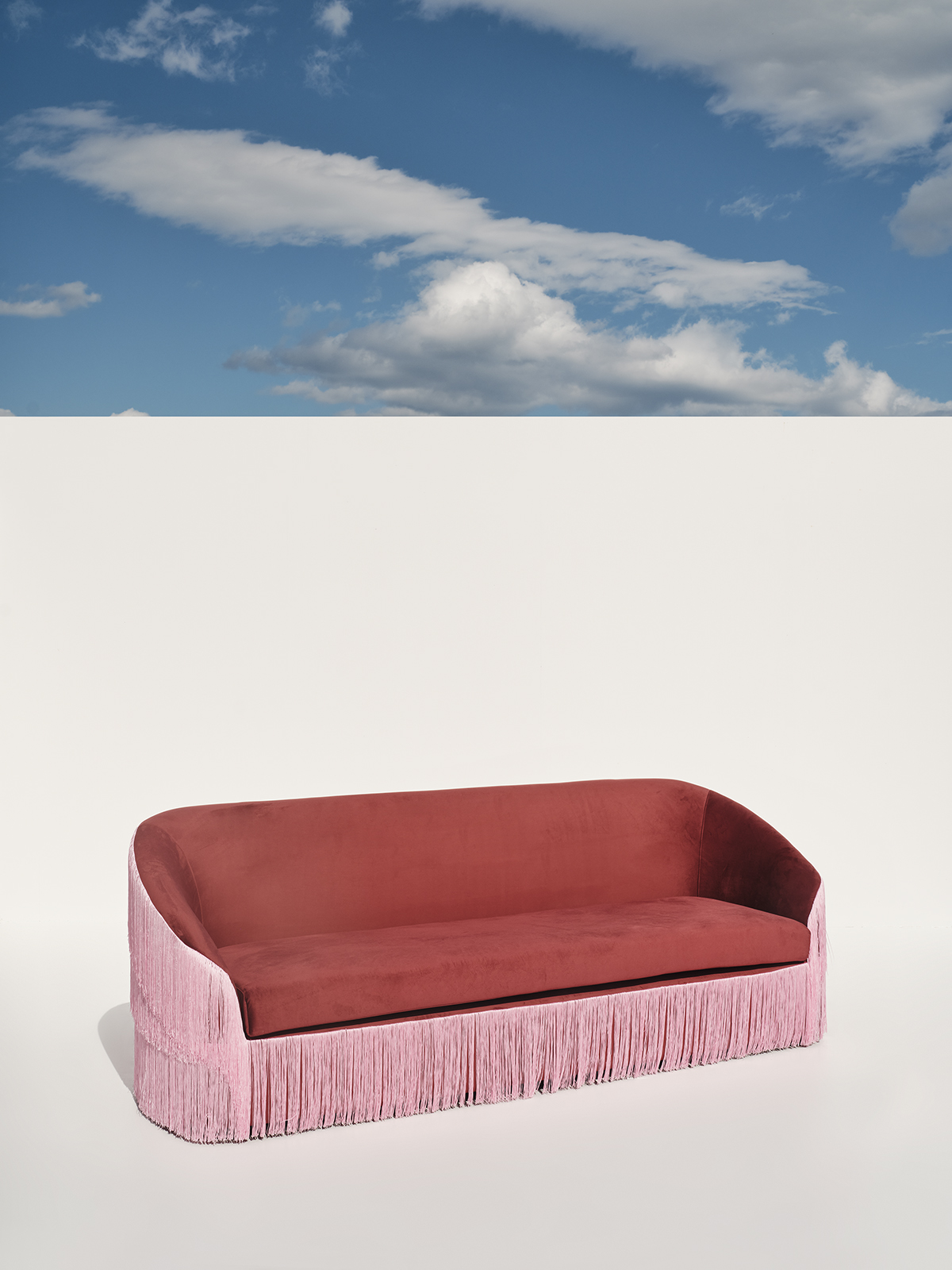 Chaplin Burgundy Sofa