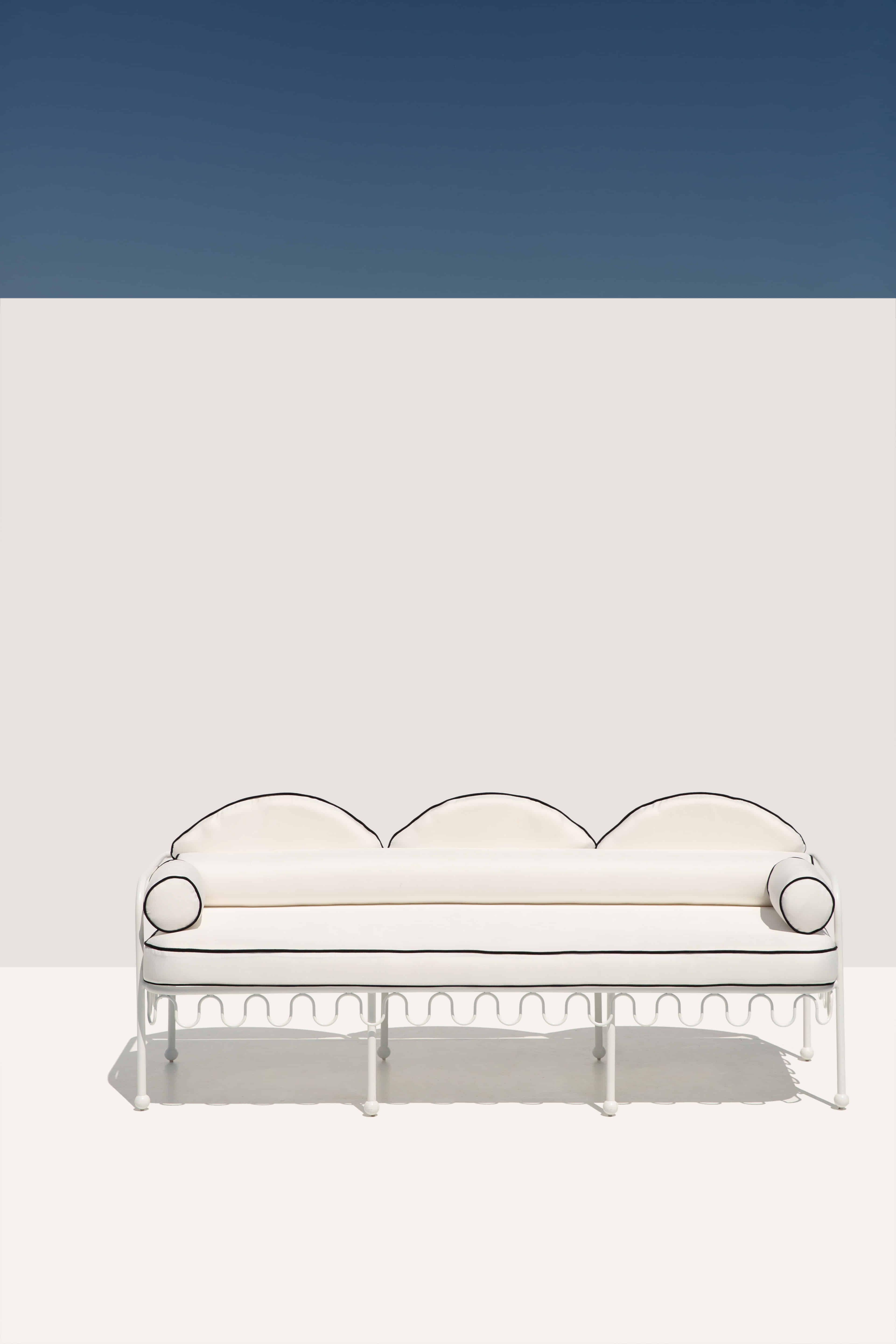 Amalfi White Fer Forge Sofa