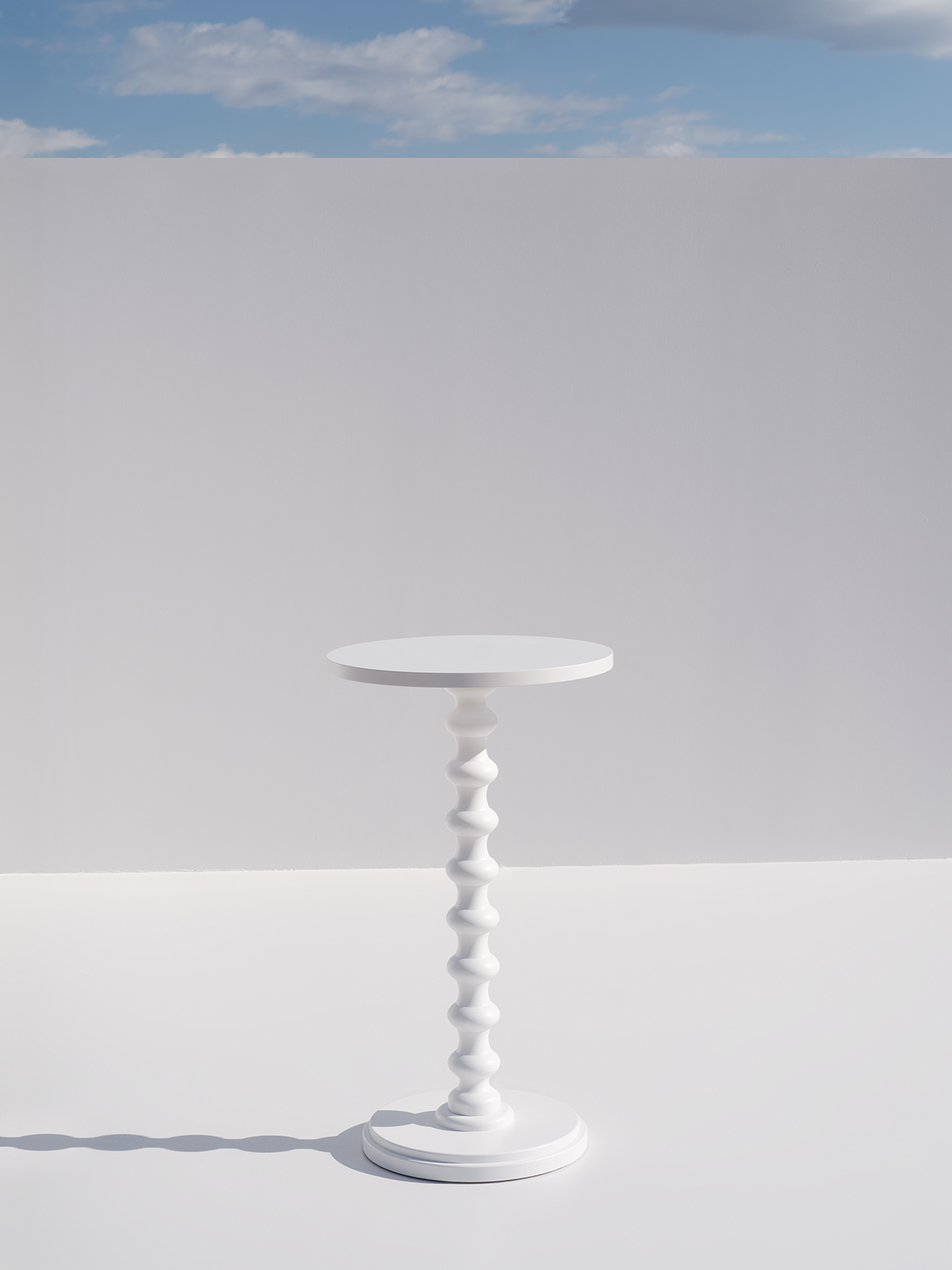 Speira White Wooden High Table