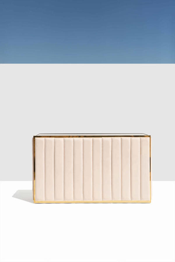 Mirage Metallic Gold Bar in Champagne Velvet