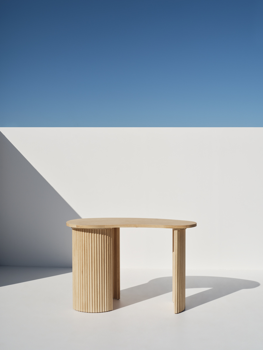Boomerang Natural Wooden High Console