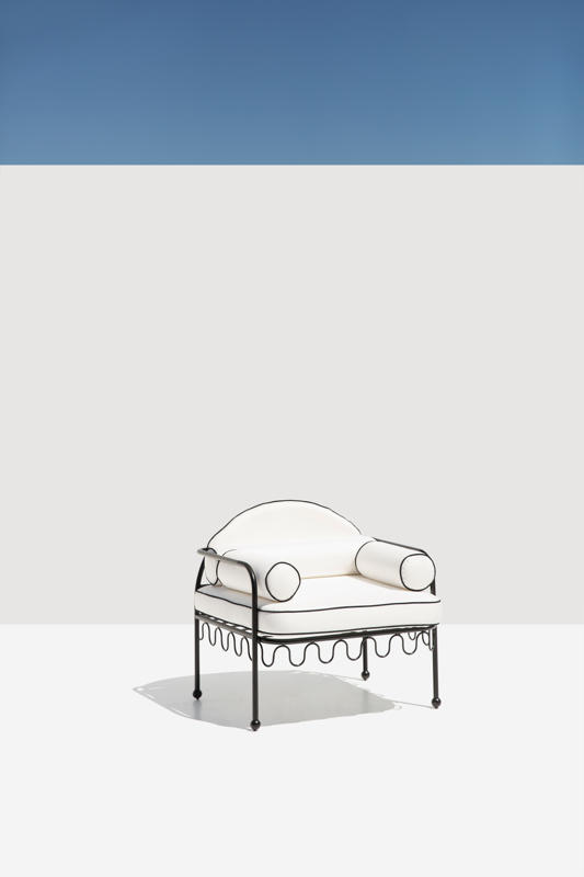 Amalfi Black Armchair