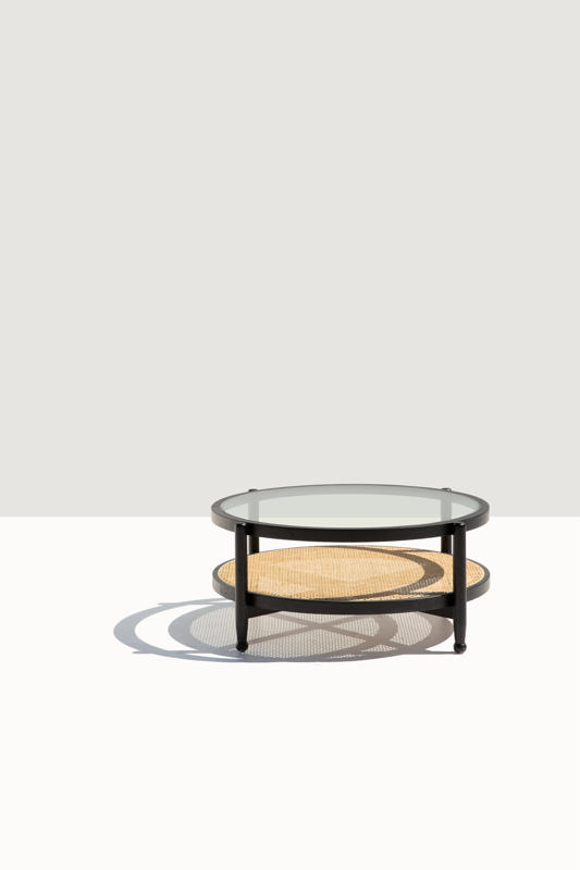 Fields Black Wooden Lounge Table