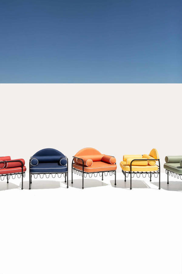 Amalfi Black Multicolor Armchair
