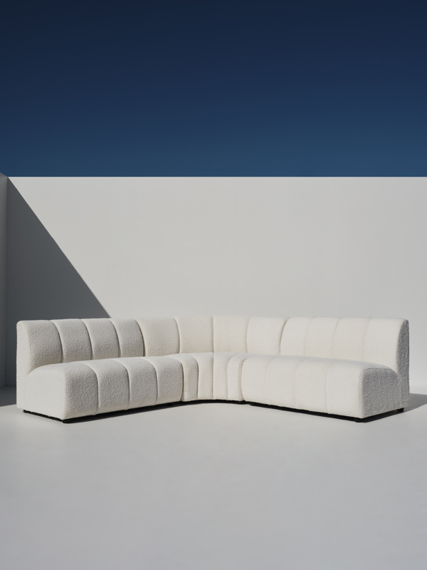 Sharpei White Boucle Sofa