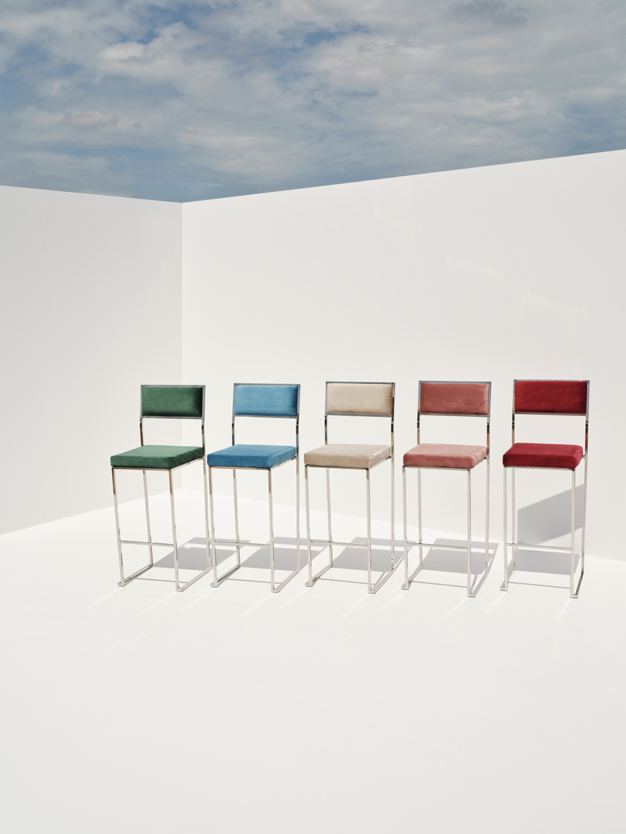 Rizz Silver Barchair – Multicolor Options