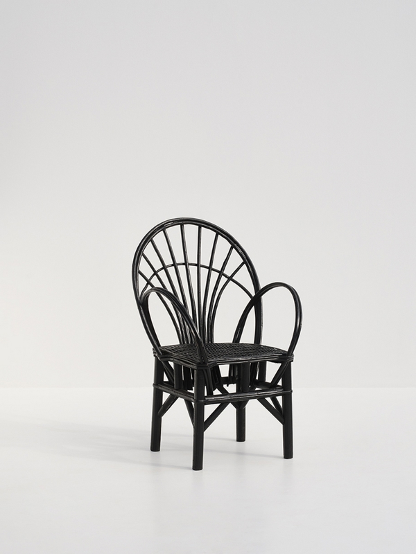Rayo Bamboo Chair Black Wood