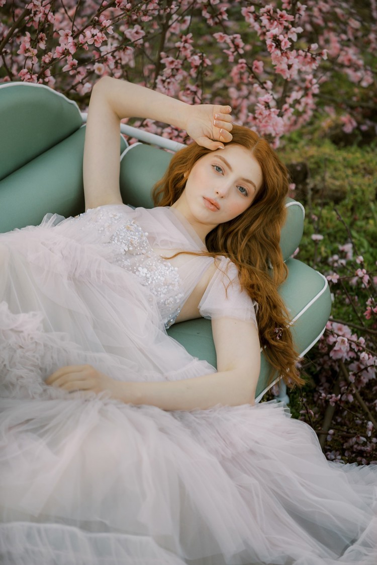 Whispers of Spring Blushed in Peach